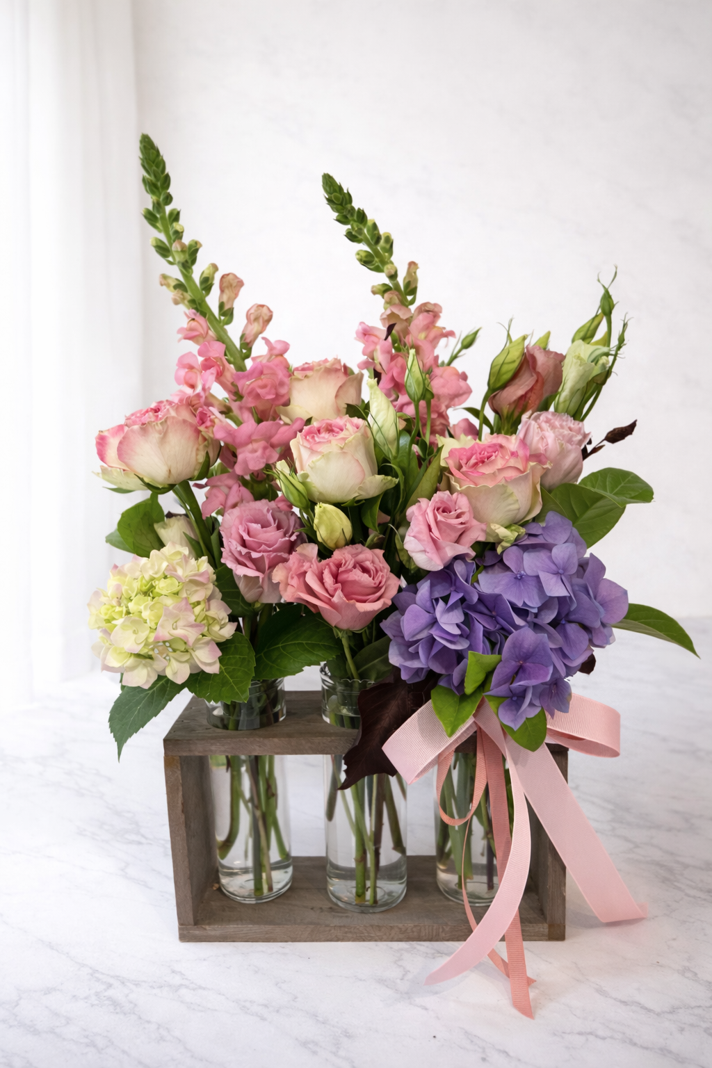 Trio of Blooms - Pastel