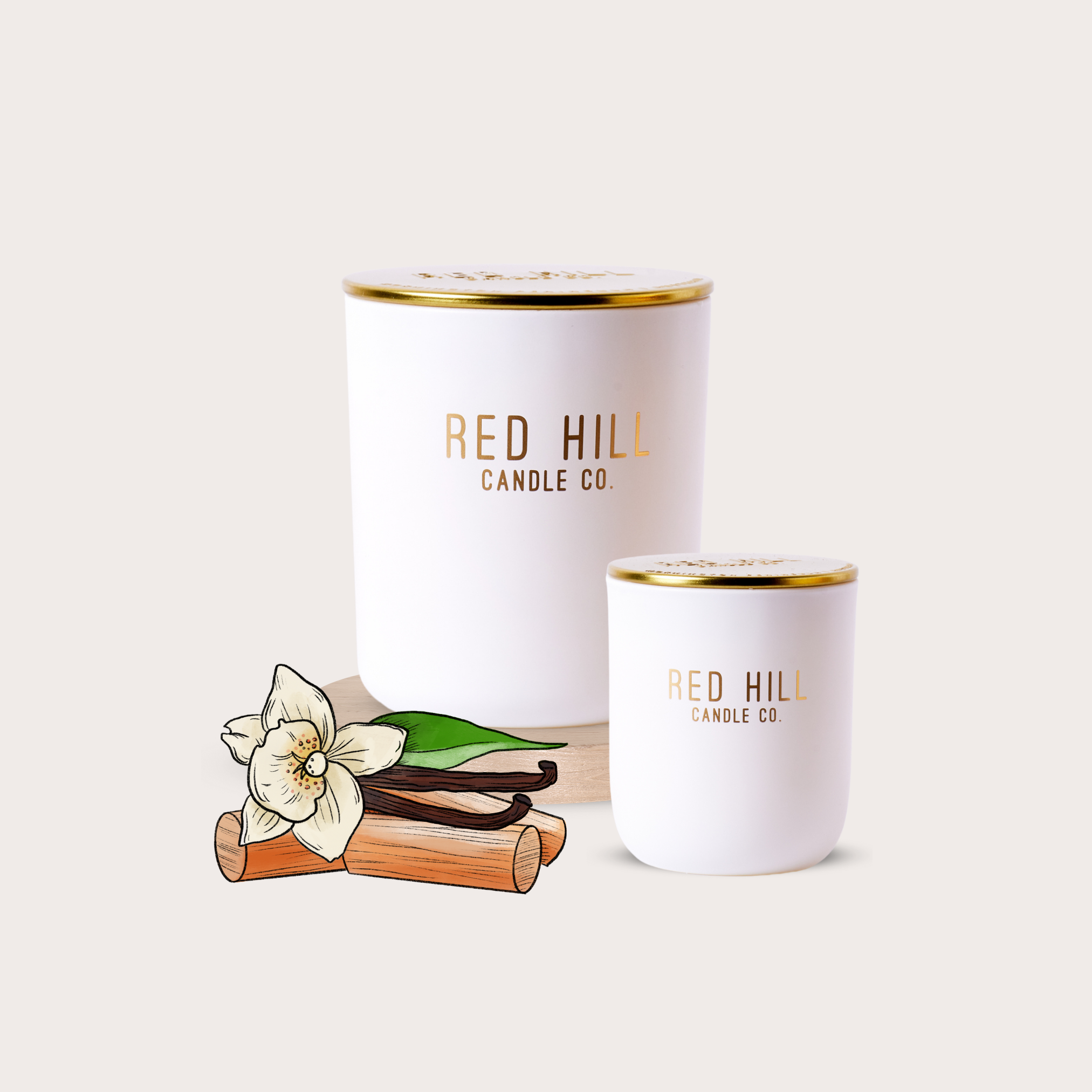 Sandalwood & Vanilla Soy Candle: Small