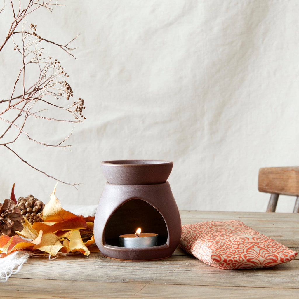 SUNU Stoneware Essential Oil Burner: Ocean Blue
